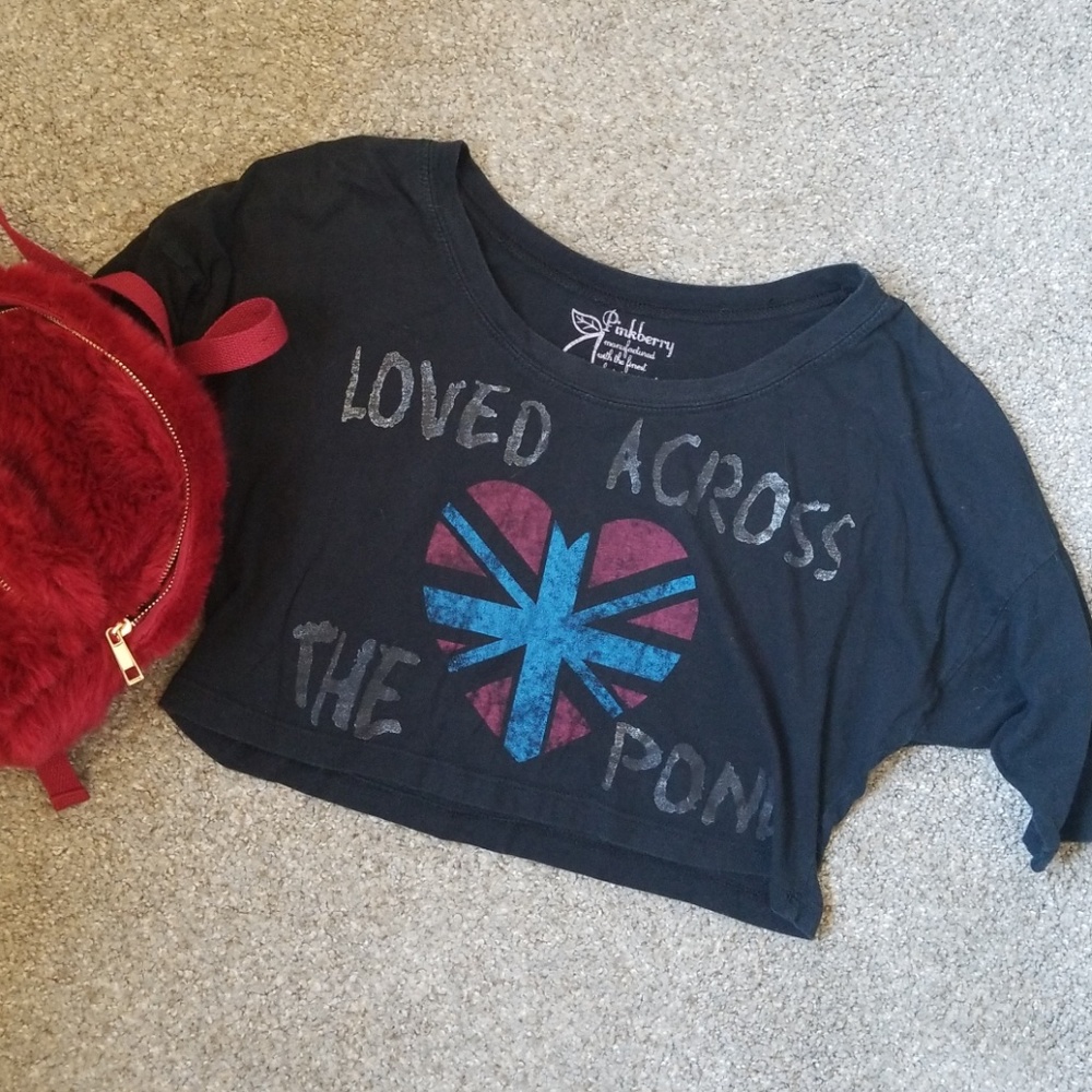 British Across the Pond Crop Top